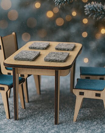 JADALNIA do domku dla lalek, skala 1:12, Playwood Factory