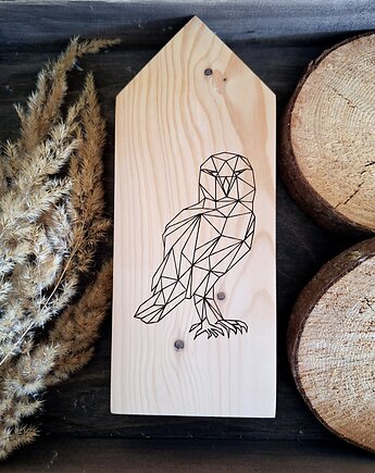 Drewniany domek z sową, Wooden Love