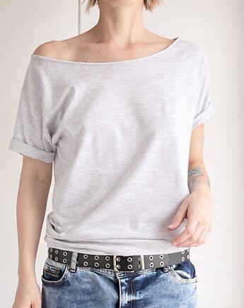 Szary melanż Oversize Bez Nadruku, ONE MUG A DAY