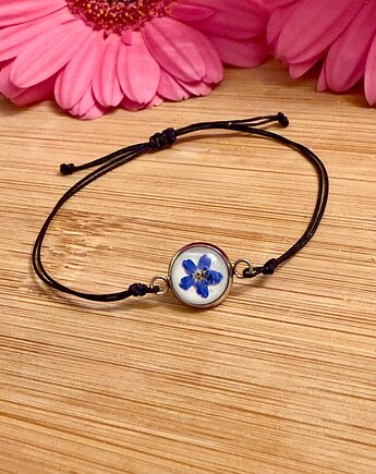 Bransoletka z naturalną niezapominajką, Blask Natury