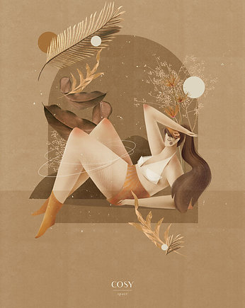 Ilustracja COSY SPACE, Sandra Chojecka