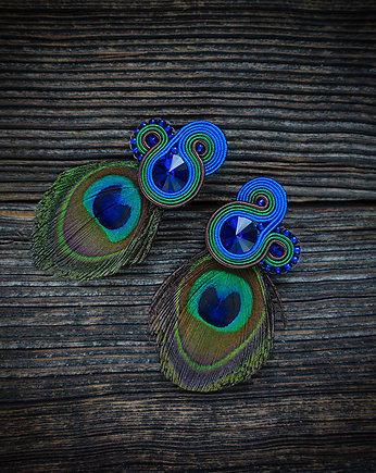 Peacock Eye-klipsy soutache