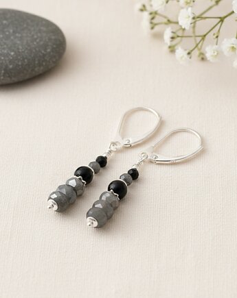 Kolczyki ze srebra z labradorytem, Yamira Art Studio