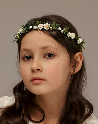 Delikatny kwiatowy wianek na głowę n.30726, Lola White