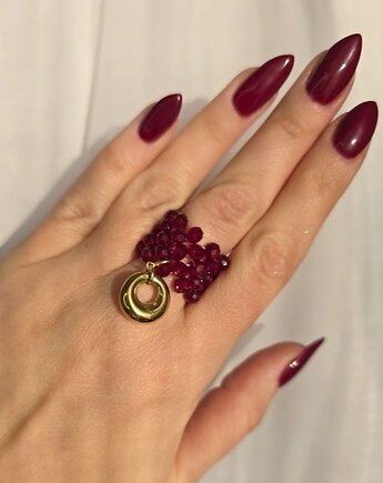 Pierścionek 5-rzędowy Fashion Gloss