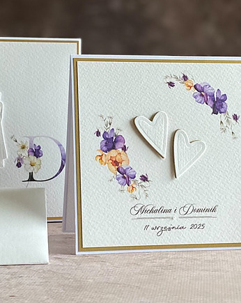 Kartka na ślub z pudełkiem i kopertą, WA 63E, Anna Art and Crafts
