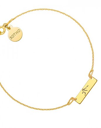 Złota bransoletka z konstelacją Wodnika, SOTHO