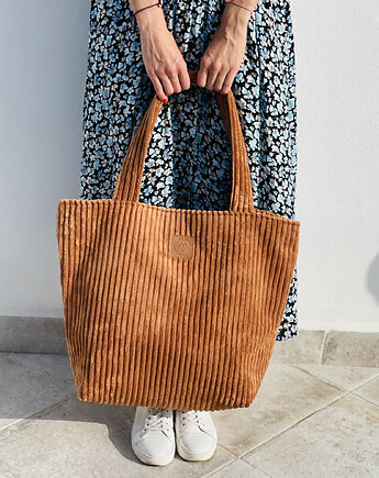 Duża torba ze sztruksu Mili Cozy - Rust, Militu