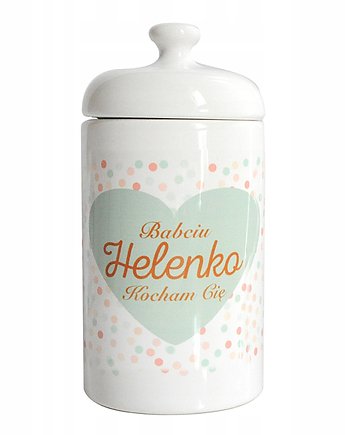 Pojemnik z imieniem dla babci, personalizowany, Sowia Aleja