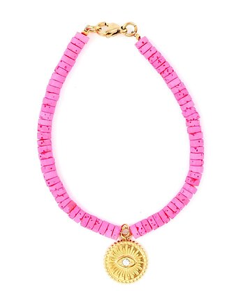 Bransoletka barwiona Lawa wulkaniczna (z zawieszką), Kulka Bransoletki