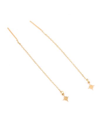 Długie kolczyki z mini iskierką, Kulka Bransoletki