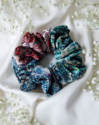 Gumka do włosów welurowy paisley trójkolor, roskosh