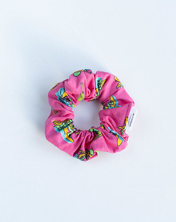 Scrunchie PINK SURFING, wu handmade