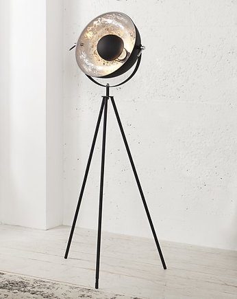 Lampa stojąca Studio czarna srebrny środek 140cm, Home Design