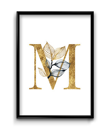 Plakat Litera M , Bury Lis