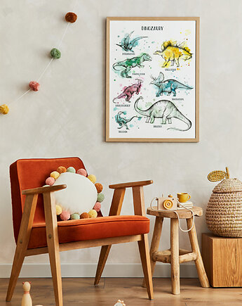 Dinozaury, 30x40 cm, JUST ILUST Justyna Małczak