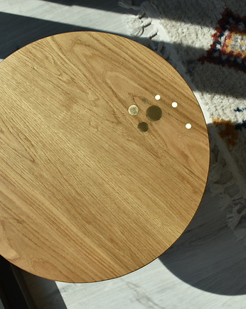 Stolik kawowy z pinami - Cosmic Waves, Lakefront Wood Co
