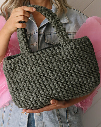 Torebka  bawełniana KHAKI OLIWKA, dostępna w 60 kolorach, każdy rozmiar, Made of Weaves