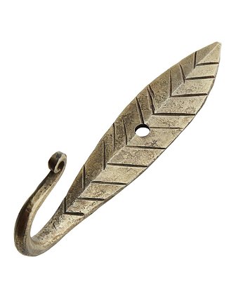 Złoty wieszak metalowy liść 11cm, OSOBY - Prezent dla kolegi