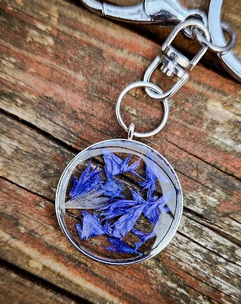 Breloczek z chabrami, Figa handmade accessories