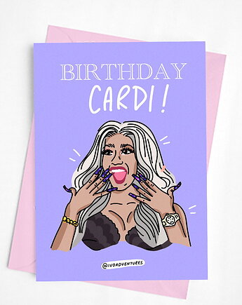 Kartka - Birthday CARDI, IvoAdventures