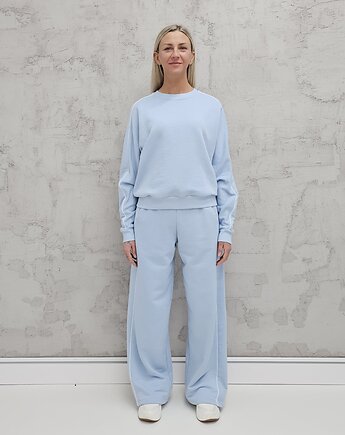 Kai komfortowy komplet z lamówką baby blue, Ablush