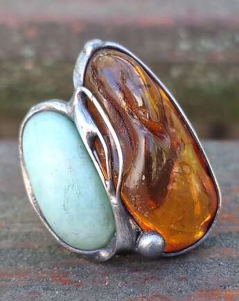 Big - pierścionek regulowany, po drugiej stronie lustra