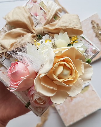 Exploding box - Ślub, kartka dla Pary Młodej, Figusia handmade