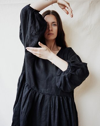 Sukienka BELZA / black / len, BAMBA Concept