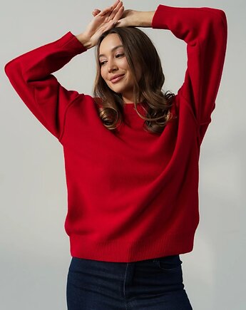 Sweter Cashmere Hug Czerwony, MKTP