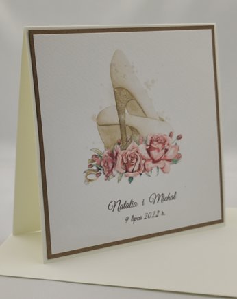 Kartka ślubna z personalizacją, W10, Anna Art and Crafts