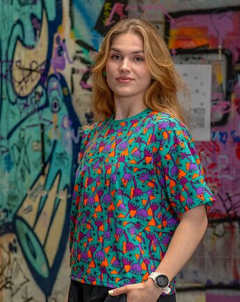 Medusa - wygodna i kolorowa koszulka oversize, Colormama