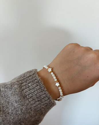 Bransoletka Kamień Księżycowy i gwiazdki, Chmolowska Jewellery