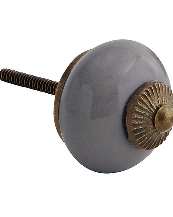 Gałka ceramiczna szara 4cm Medan, OSOBY - Prezent dla teścia
