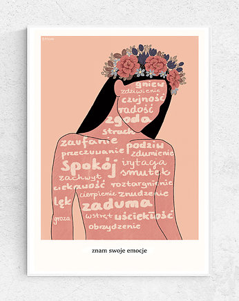 Plakat emocjonalny "Znam swoje emocje", izabelajasz
