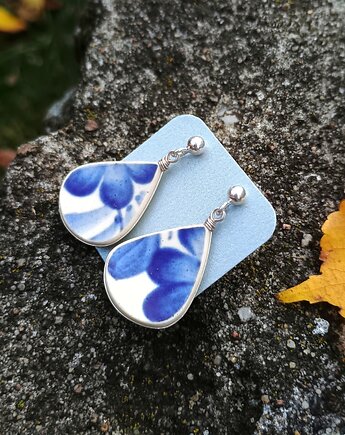 Kolczyki ceramiczne Włocławek, biżuteria z talerzy