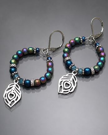 Kolczyki Alloys Collection /Wianki paw vol. 2/