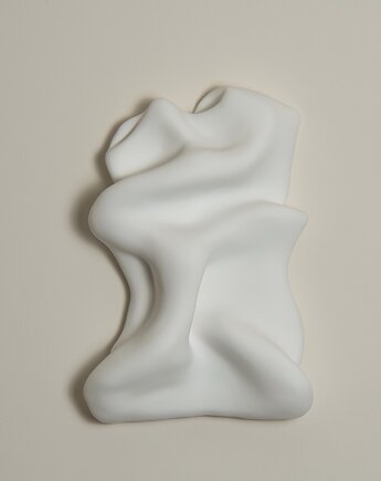 Folds No.1 - rzeźba ścienna, obraz strukturalny 25x37cm, Qualia Artstudio