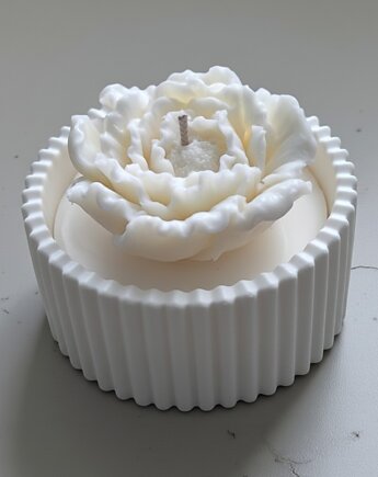 Świeca sojowa dekoracyjna zapachowa w naczyniu gipsowym, Oyka Candle