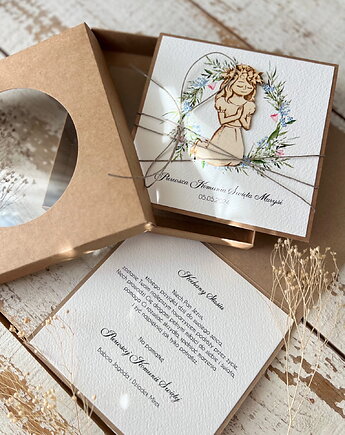 Wyjątkowa kartka na komunię dla dziewczynki ręcznie robiona, sorte