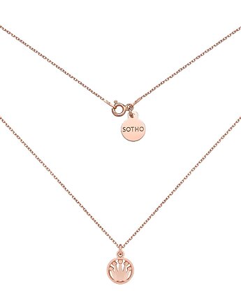Naszyjnik z koroną z różowego złota, SOTHO