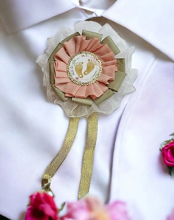 Kotylion Będę Mamą Baby Shower Bociankowe Urodziny 3, DrukLove