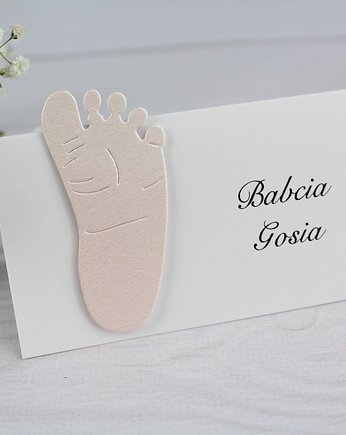 Winietka Chrzest Stópka Dziewczynka 10 szt, Say I Do Zaproszenia
