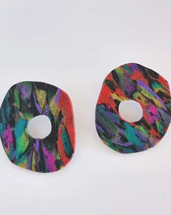 Duże geometryczne kolczyki CONFETTI, sploteka