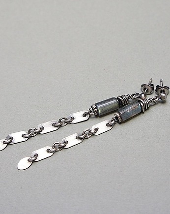 Kolczyki Labradorytowe  batutki vol. 2 , Katia i krokodyl