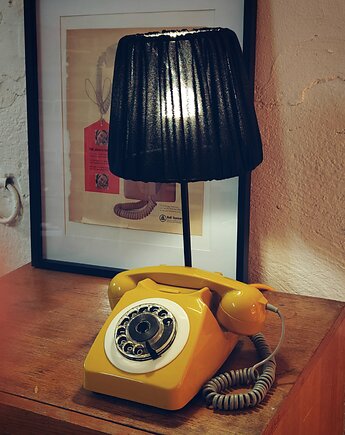 Lampa stołowa telefoniczna z abażurem, KLAMOTOWNIA PANA TUSTA