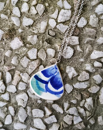 Naszyjnik Włocławek, biżuteria z talerzy