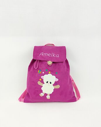 Plecak z owieczką, personalizowany prezent, plecak z imieniem, Enitka Sweet Baby Room