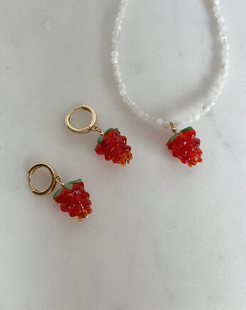 Zestaw naszyjnik i kolczyki Malina, Chmolowska Jewellery