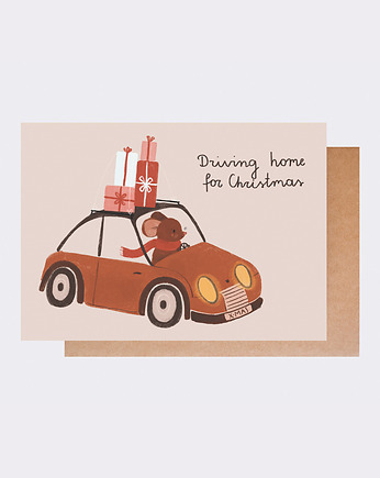 Kartka świąteczna - Driving home for christmas, Papieroteka